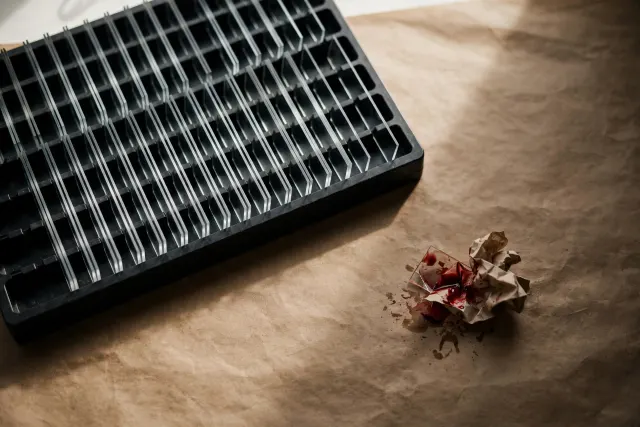 Illustration: pristine glass lab slides racked in a clean module while one stained, crumpled slide lies discarded beside them — a metaphor for AI peer review that excels on controlled benchmarks but fails on real retracted papers.