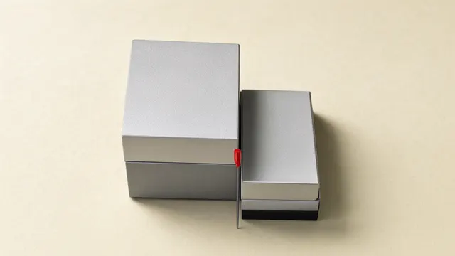 Illustration: two aluminum blocks, one small and one large, with the small block pushing a precision gauge further than the big one – an image of a cheaper model beating the flagship on a benchmark.