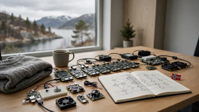 Illustration of developers working on open AI systems